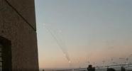Залповый ракетный обстрел Ашкелона из сектора Газа 12.11.2018
