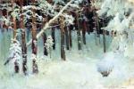 Исаак Левитан «Лес зимой»