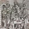 Евреи Тренто выкачивают кровь из мальчика Симона (средневековая гравюра)