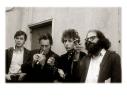 Robbie Robertson, Michael McClure, Bob Dylan and Allen Ginsberg