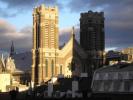 The Basilica of Sainte-Anne-de-Beaupr, Saint Lawrence River in Quebec