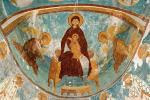 Богоматерь на престоле, с архангелами Михаилом и Гавриилом