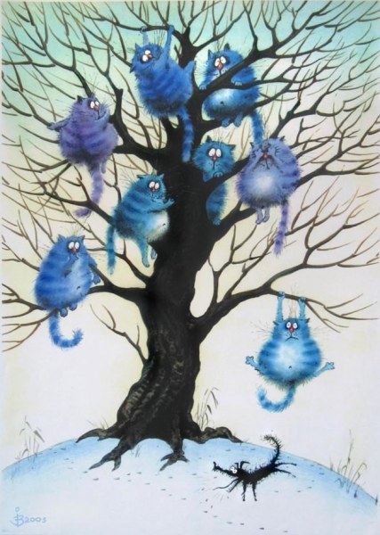 Котики на дереве